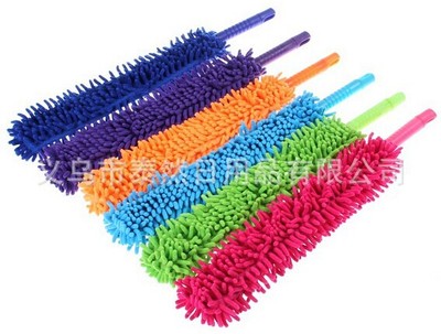 【廠家直銷物美價廉 雪尼爾雙面彎曲塵刷 汽車塵撣 家用雞毛撣】價格,廠家,圖片,雞毛撣/除塵撣,義烏市泰然日用品-