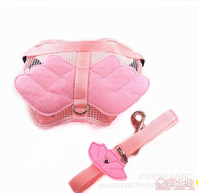 【寧寧日用品歐美爆款天使裝廠家直銷一件也批發胸背帶套裝牽引胸背帶HYP007】義烏市寧寧日用品廠 - 產品庫