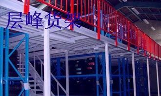 閣樓貨架高清圖片展示——天津市層峰貨架廠日用品倉儲解決方案